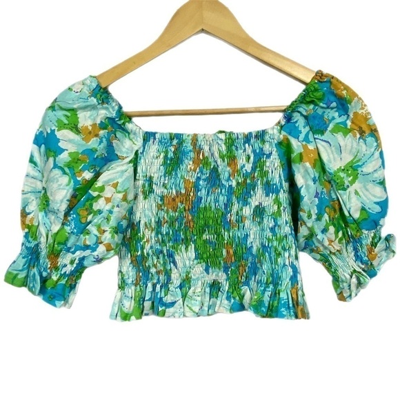 Nwt | FAITHFULL THE BRAND Lenora Gardone Floral Top Size 4 - Picture 8 of 10